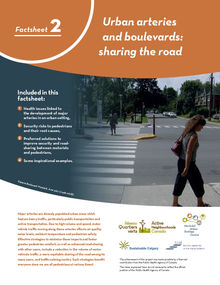 Urban arteries and boulevards: sharing the road