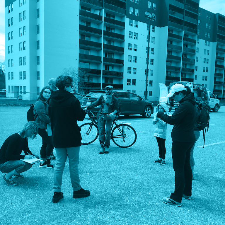 Walking in the suburbs mapping