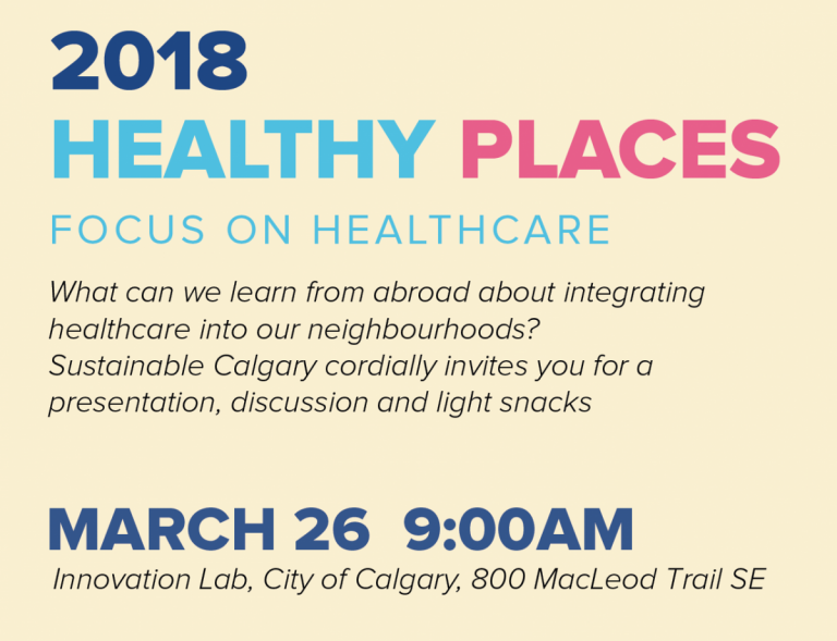2018 Healthy Places Invitation