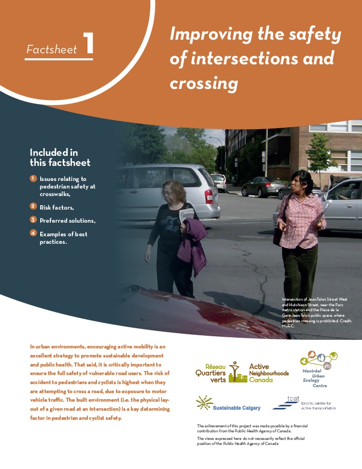 Improving the safety of intersections and crossing