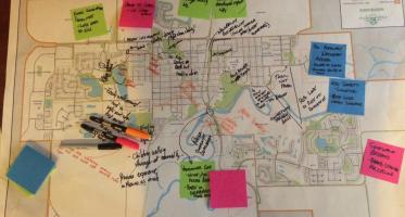 High River. Participatory map