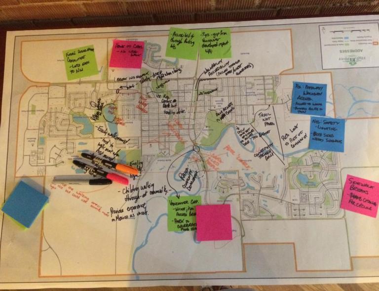 High River. Participatory map